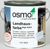 Landhausfarbe Непрозрачная краска для наружных работ - Масла Osmo Краска для фасадов, деревянных домов