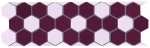 Бордюр Esagono Bordeaux Rosa RT