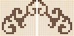 Mosaico Damasque Creme/ Chocolat (comp. 2 pz.)
