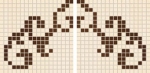 Mosaico Damasque Creme/ Chocolat (comp. 2 pz.)