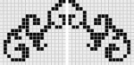 Mosaico Damasque Lait/ Noir (comp. 2 pz.)