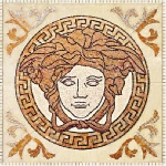 Versace Palace Living Gold 118440 Rosoni in pietra naturale Medusa Almond