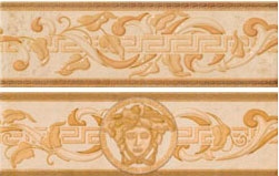 Fascia Foglia Beige/Oro/Noce - Керамическая плитка Versace Home Venere