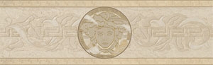 Fascia Foglia Medusa Almond/Beige - Керамическая плитка Versace Home Venere