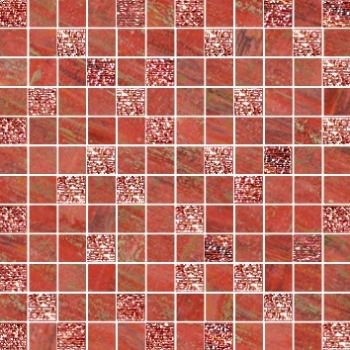 Folli Follie Mosaico Lux Quadretti Rosso - Керамогранит Ceramiche Brennero Folli Follie