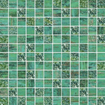 Folli Follie Mosaico Lux Quadretti Verde - Керамогранит Ceramiche Brennero Folli Follie