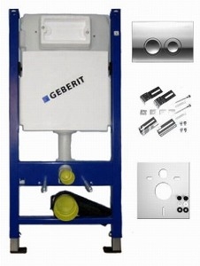 Инсталляция для подвесного унитаза Duofix 458.161.21.1 - Системы инсталляции Geberit