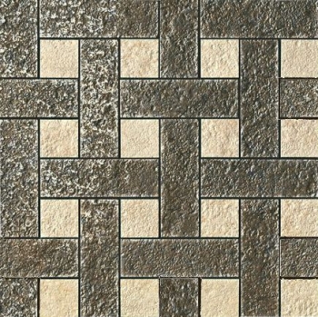 Palace Stone 114343 Mosaici Chesterfield NERO/ ALMOND - Керамогранит Versace Home PALACE Stone