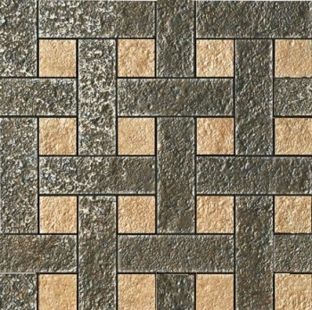 Palace Stone 114344 Mosaici Chesterfield NERO/ BEIGE - Керамогранит Versace Home PALACE Stone