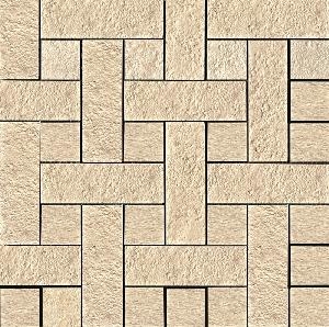 Versace Palace Living Gold 118020 Mosaico Almond - Керамогранит Versace Home PALACE living gold