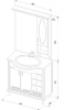 Греко 80 (137362) - Мебель для ванной комнаты Aquanet/Акванет