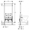 Инсталляция для подвесного биде 111.520.00.1 - Системы инсталляции Geberit