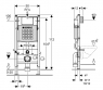 Инсталляция для подвесного унитаза DUOFIX 111.300.00.5 - Системы инсталляции Geberit