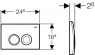 Клавиша смыва DELTA21 115.125.11.1 - Системы инсталляции Geberit