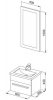 Нота 50 Лайт (161261) - Мебель для ванной комнаты Aquanet/Акванет