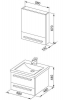 НОТА 60 Белая (165379) - Мебель для ванной комнаты Aquanet/Акванет
