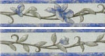 Listello Floreale Azzurro (A+B)